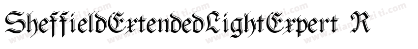 SheffieldExtendedLightExpert Regula字体转换